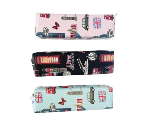 Пенал 1отделение 22x5cм "LONDON", ассорти, 1041 (12/600) Пенал 1отделение 22x5cм "LONDON", ассорти, 1041 (12/600)