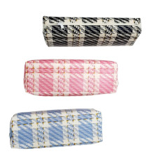 Пенал 1отделение 22x7cм "Checkered", ассорти, 3378 (12/600)