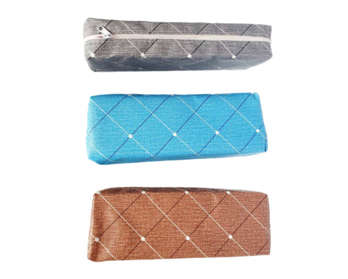 Пенал 1отделение 22x7cм "Rombo", ассорти, 3345 (12/600)