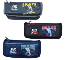 Пенал 2отделения 22x7cм "Skate", ассорти, 68 117 (48/288)