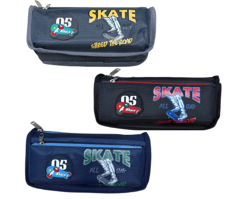 Пенал 2отделения 22x7cм "Skate", ассорти, 68 117 (48/288) Пенал 2отделения 22x7cм "Skate", ассорти, 68 117 (48/288)
