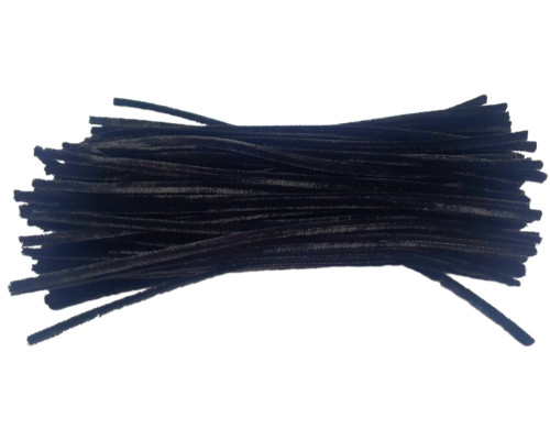 Sârmă plușată, 30см, negru 100buc. 020 (200)
