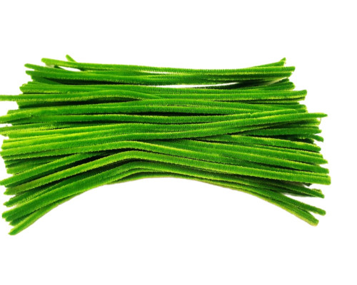 Sârmă pufoasă, 30сm, verde deschis 100buc. 046 (200)
