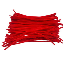 Пушистая проволока, 30см, темно-красная 100шт. 051 (200)