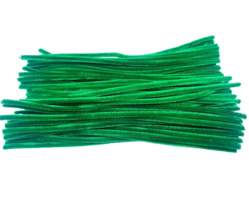 Sârmă pufoasă, 30 cm, smarald 100 buc. 062 (200)