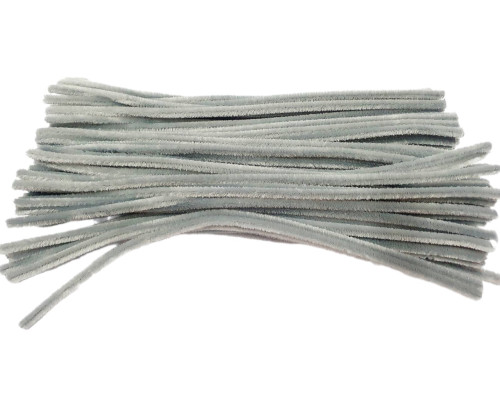 Пушистая проволока, 30см, серая 100шт. 060 (200)