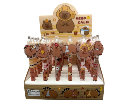 Ручка детская "Capybara", синяя, GP-80030