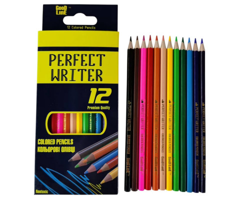 Creioane 12 culori, "Perfect Writer" GoodLine (12/240)