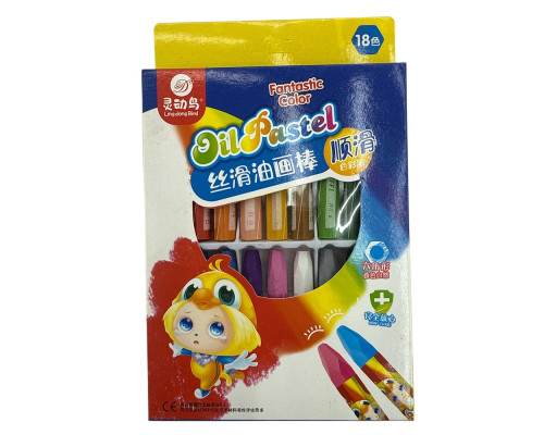 Карандаши восковые 18 цветов S35-11 (96)