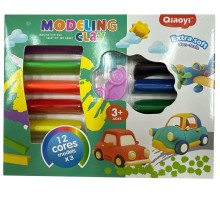 Pasta de modelat 12 cul., cu forme (96)