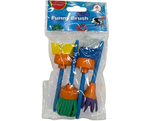 Set de pensule sponj, 4 buc. modelate (600) Set de pensule sponj, 4 buc. modelate (600)