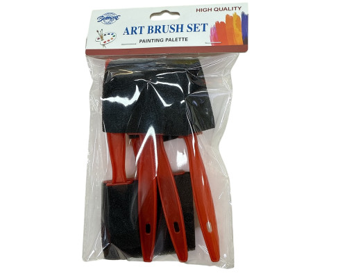 Набор кисточек-спонжей, 5 шт. плоские (300)