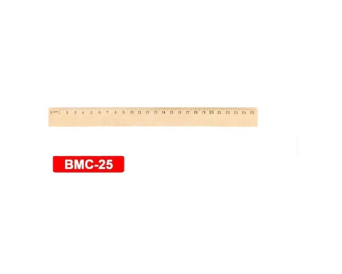 Линейка дерево 25 см. BMC 25 (72/1440)