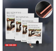 Блокнот A5, 116л., клетка, ПУ, мягкая обложка, BM-1006-25K (36/72)