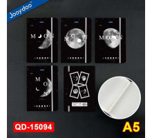 Блокнот А5 96 л. клетка, твердая обложка с резинкой, JooyDoo QD-15094 (96)