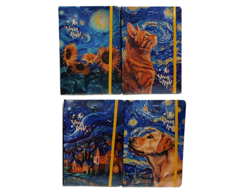 Carnet А5 96 foi, matem., coperta tare cu elastic, JooyDoo QD-15159 (48/96)