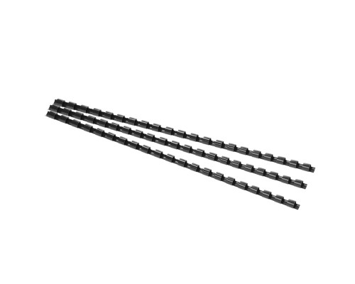 Spirala plastic 8mm, 45 file neagra, 100buc. (20)