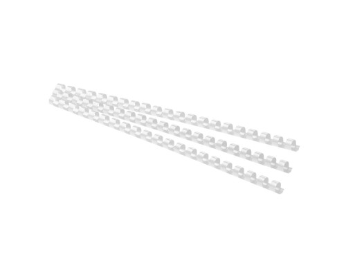 Spirala plastic 10 mm, 65 file alba, 100buc. (20)