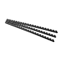 Spirala plastic 10 mm, 65 file neagra, 100buc. (20)