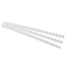Spirala plastic 12 mm, 95 file alba, 100buc. (20)