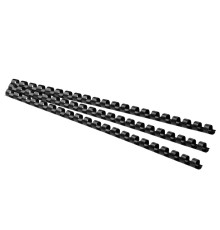 Spirala plastic 12 mm, 95 file neagra, 100buc. (20)
