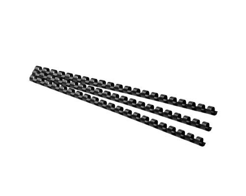 Спираль пластик 12 мм, 95 листов, черная, 100шт. (20)