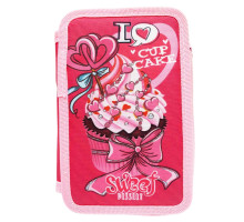 Пенал 3-яр., пустой, "Sweet dessert" 12,5*19,5*5,5