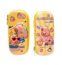 Пенал c твердым каркасом, "CAPYBARA", ассорти (240)