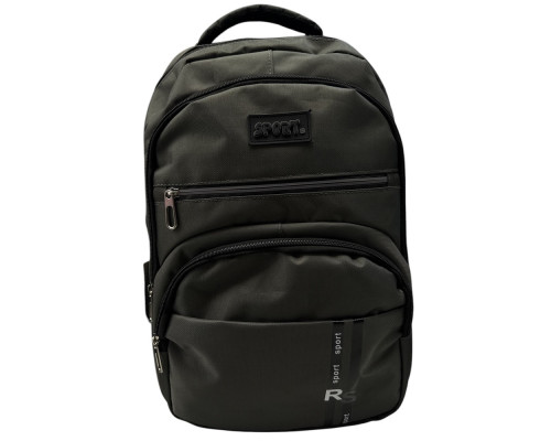 Рюкзак школьный "SPORT RS" 45*32*20cm, черный (100)