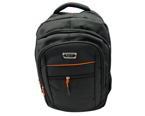 Rucsac școlar, "SPORT" 45*30*16cm, negru (100)