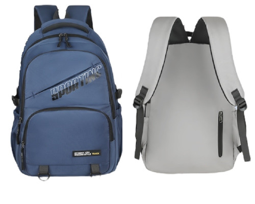 Rucsac școlar, "SPORTING", 46*30*18cm, albastru, D6611# (60)