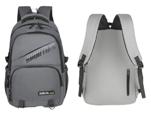 Rucsac școlar, "SPORTING", 46*30*18cm, grafit, D6611# (60)