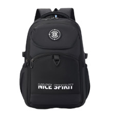 Rucsac școlar, "NICE SPIRIT" 46*30*19сm, negru, D6613# (60)