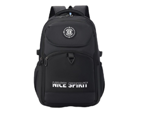 Rucsac școlar, "NICE SPIRIT" 46*30*19сm, negru, D6613# (60) Rucsac școlar, "NICE SPIRIT" 46*30*19сm, negru, D6613# (60)