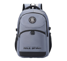 Рюкзак школьный, "NICE SPIRIT" 46*30*19см, синий, D6613# (60)