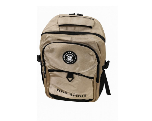 Rucsac scolar, "NICE SPIRIT" 46*30*19сm, bej, D6613# (60)