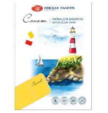 Mapa pentru acuarela A4, 20file."Sonet" 200gr. 80451623 (10)