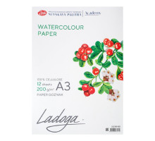 Mapa pentru acuarela A3, 12foi, "Ladoga" 200gr. 252781935