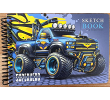 Скетчбук B6, спираль, 24л, 100г/м2, твердая обложка N9853 (80)