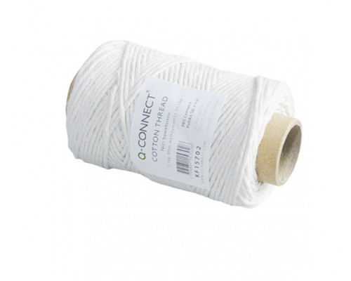 Нить прошивочная белая, cotton, 80m./100gr KF15702