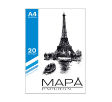 Мapa A4 de desen, 20 foi, 110g/m2 CM14