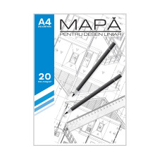 Мapa A4 de desen liniar, 20 foi, 180g/m2 CM15 (10)