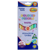 Creioane 12culori, triunghiulare, PASTEL, CLASS 1712C, (12/240)