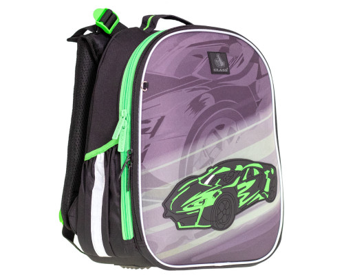 Ghiozdan SchoolCase Mini "Car", 2 sect., 35х27х16см, 2507C, CLASS