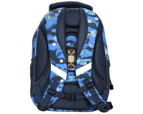 Рюкзак SchoolMax "Game" 3 отд., 39х29х17см, 2522C CLASS Рюкзак SchoolMax "Game" 3 отд., 39х29х17см, 2522C CLASS