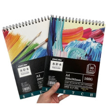 Альбом для акварели А4, 30л. на спирали 160гр. S19-39 (96)