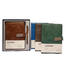 Set agenda nedatata cu magnet + pix in cutie, 4 culori, *6526 (40)