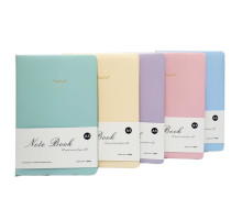 Carnet A5 96 foi, matem., PU, coperta tare, 5 culori pastelate No.25-8803(132)