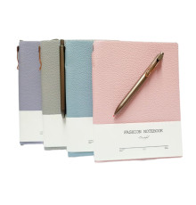 Carnet A5 100 foi, matem., PU, coperta moale, + pix, 4 culori pastelate, 171-25 (96)