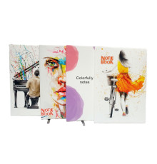 Carnet A5 100 foi, matem., PU, coperta moale, 4 designe E999-25 (112)